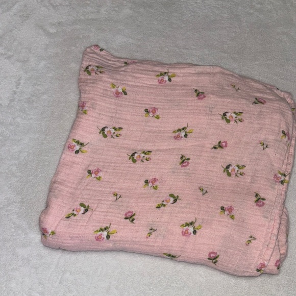 Mom cozy Pink Floral Baby swaddle Blanket - Picture 2 of 7